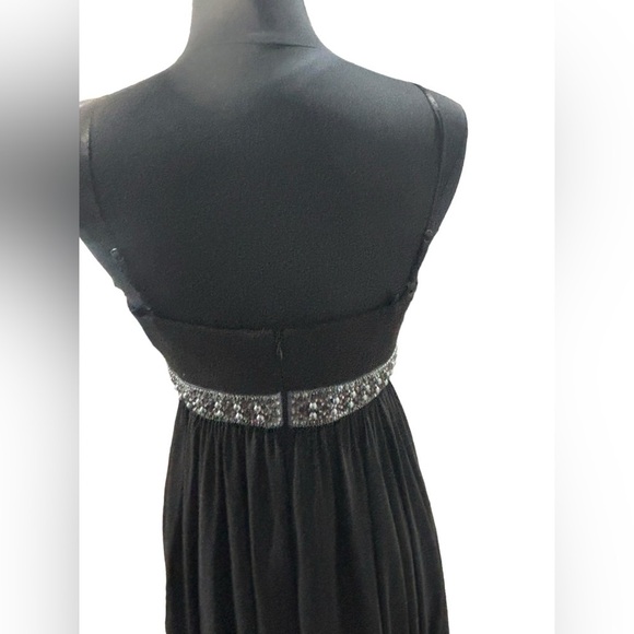 Decode 1.8 Women’s Black Gray Sheath Empire Waist Cocktail Dress-size 8 - Picture 4 of 8